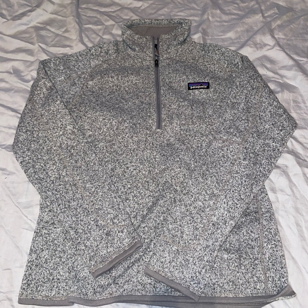 Patagonia Gray Marl Quarter Zip
